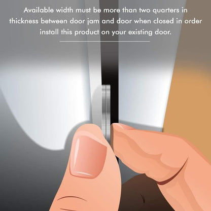 Door Armor 12″ Pry Shield Door Security Accessory – Heavy Duty Steel Lock Protector, Prevents Pry Attacks, Easy 5-Minute Installation, Satin Nickel