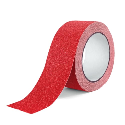 Reniteco 2" x16.5Ft Anti Slip Tape Red Heavy Duty Grip 1PC - color: 03-Red, size: 2in x 16.5Ft