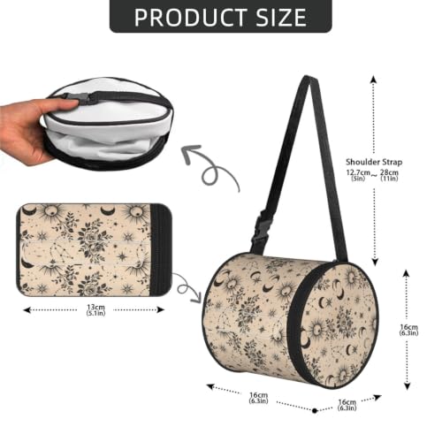 Moon Stars Sun Cylinder Tissue Holder,Toilet Hanging Tissues Box for Bathroom Home Travel - color: Moon Stars Sun
