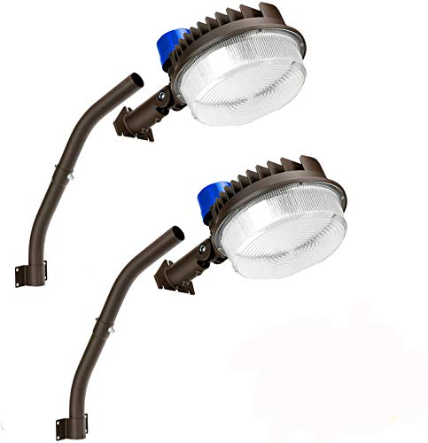 Juyace 2 Pack 120W LED Barn Light Dusk to Dawn Outdoor Security Flood Light - size: 120W 2 Pack