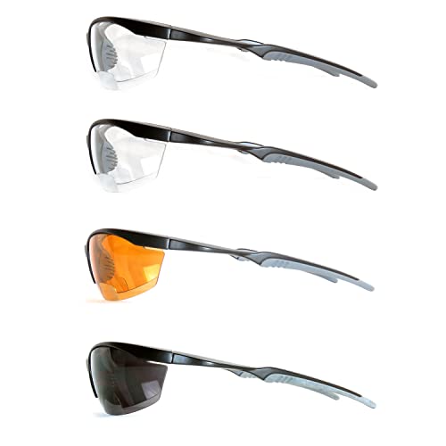ARMITAGE Safety Bifocal Glasses AMB-610777 - color: 4 Pairs Assorted Colors, size: +2.00