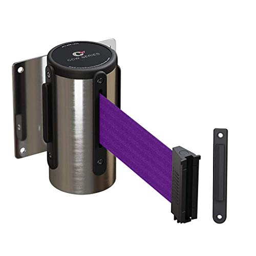 CCW 11 Ft Retractable Belt Barrier - color: Purple