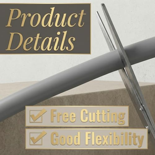 Tondiamo Rubber U Channel Edge Trim, Door Seal Strip - color: Gray, size: 10 Feet,1/16 Inch