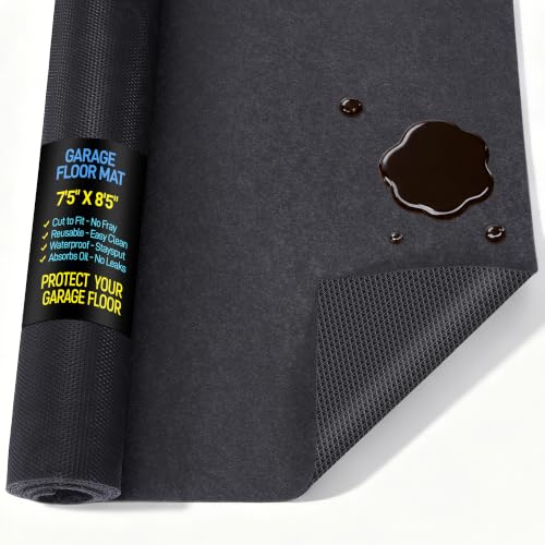 Garage Mat, Cut-to-Fit Polyester Felt, 7'5" x 8'5" - size: 7'5" x 8'5"