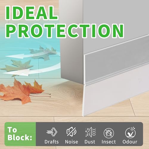 Weather Stripping Door Seal - Updated 1.4in Door Draft Stopper - color: Transparent, size: 1.4 in-16.5ft