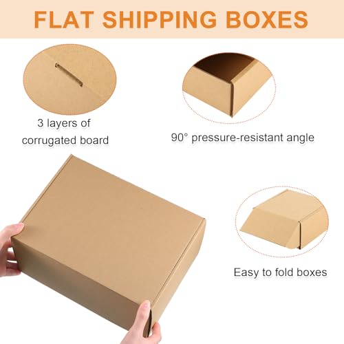 Qilery 100 Pcs 6x4x2'' Shipping Boxes Corrugated - size: 6 x 4 x 2 inches
