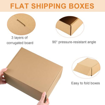 Qilery 100 Pcs 6x4x2'' Shipping Boxes Corrugated - size: 6 x 4 x 2 inches