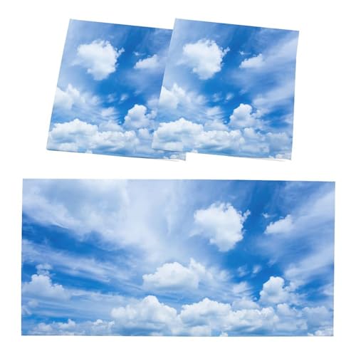 2Pcs Fluorescent Light Covers, Beautiful Clouds Magnetic Light Shield for Classroom Office Home, 2 x 4 ft - color: Color-14