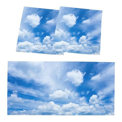 2Pcs Fluorescent Light Covers, Beautiful Clouds Magnetic Light Shield for Classroom Office Home, 2 x 4 ft - color: Color-14