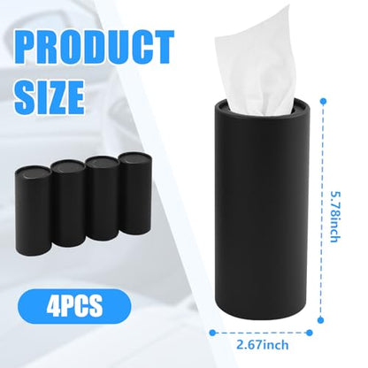 Cylinder Car Tissue Holder,Minimalist Pull Out Car Tissues Cylinder Each