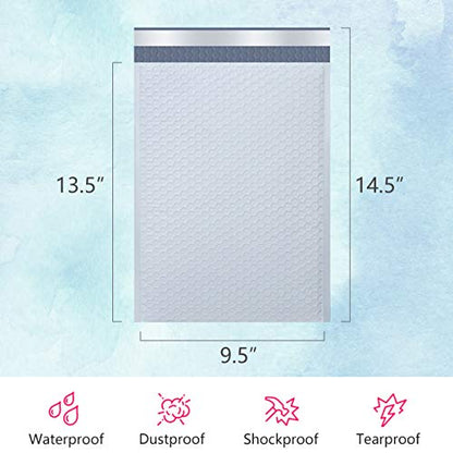 UCGOU Bubble Mailers 9.5x14.5" 25 Pack Usable Size 9.5x13.5" White Padded - color: White, size: 9.5x14.5" 25PC