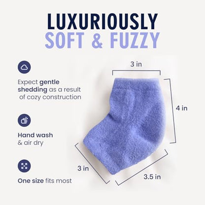 Dr. Frederick's Original Fuzzy Heel Socks (Lavender Luxury) - color: Lavender Luxury