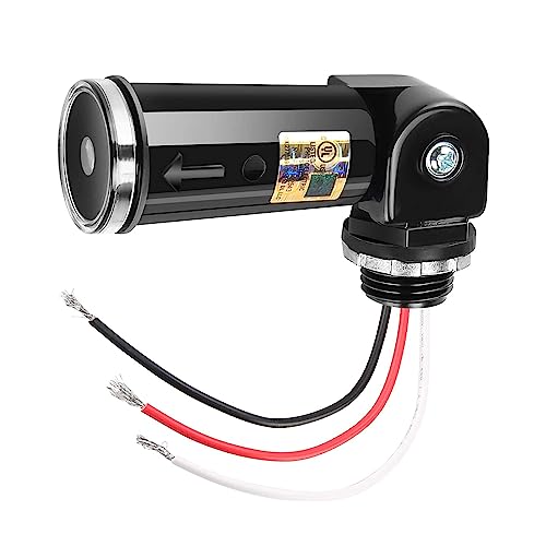 Photocell Sensor for Outdoor Lights UL Listed Dusk to Dawn Sensor Photoelectric Switch IP65 Waterproof Photocontrol 110V 120V 220V 240V Input
