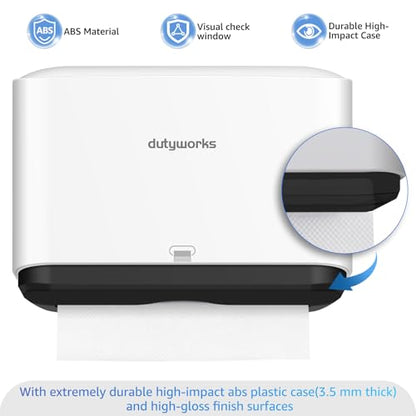 Multifold Paper Towel Dispenser Wall Mount, White - color: 5859-white