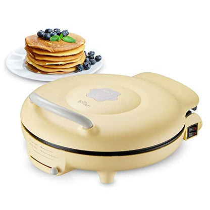 Bear 11.8'' 1500W Electric Smokeless Indoor Grill with Adjustable Temp, Quesadilla Maker Nonstick Pan for Breakfast, Lunch, Dinner