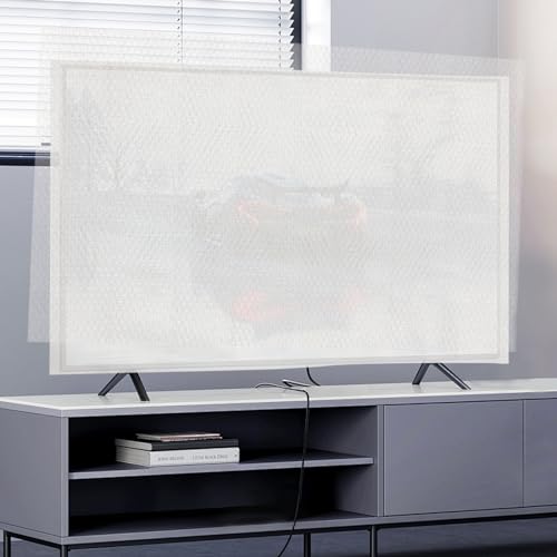 Foam Flat Screen TV Cover and Bubble TV Protective Cover, Fits Up to 65" TV