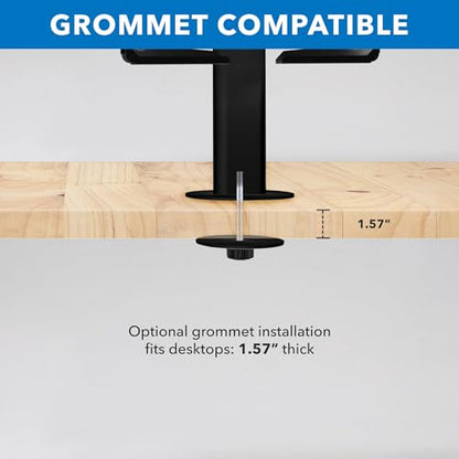 Mount-It! Universal Tablet Countertop Stand, Secure Kiosk Mount, Black - color: Black