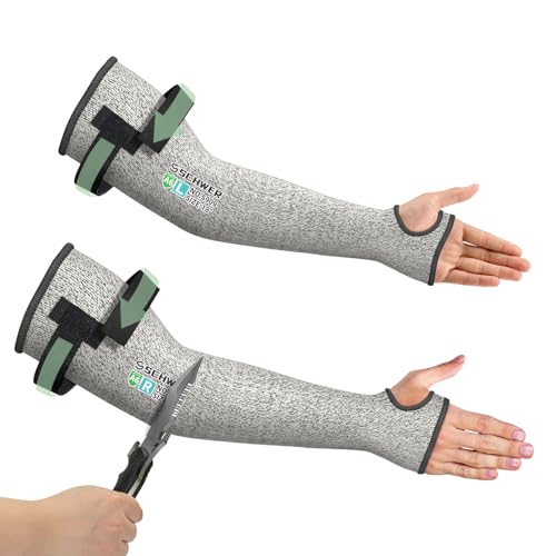 Schwer 20 Pairs 18in PRO-SKIN A6 Cut Resistant Arm Sleeves, S909 - color: Grey, size: 18 In-20 Pairs