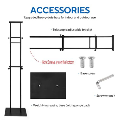 USCNC 1 Pack Floor Poster Board Stand, Double-Sided for Board & Foam Sign - size: 1 Pack Poster Stand
