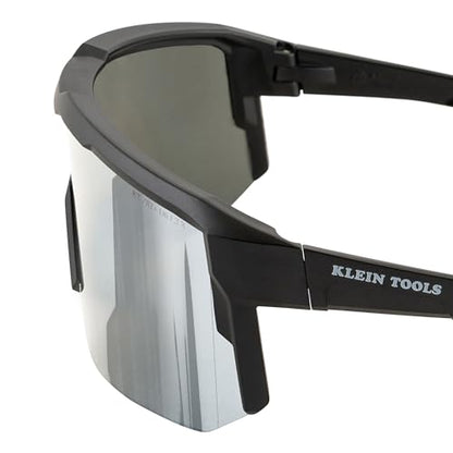 KLEIN TOOLS Blade Safety Glasses, ANSI Z87.1+, Anti-Fog/Scratch-Resistant,99.9% UV Protection, Class-1 Clarity Lens - color: Polarized Silver