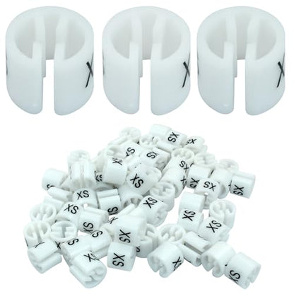 Clothes Hanger Marker, White, 100Pcs - color: White-xs