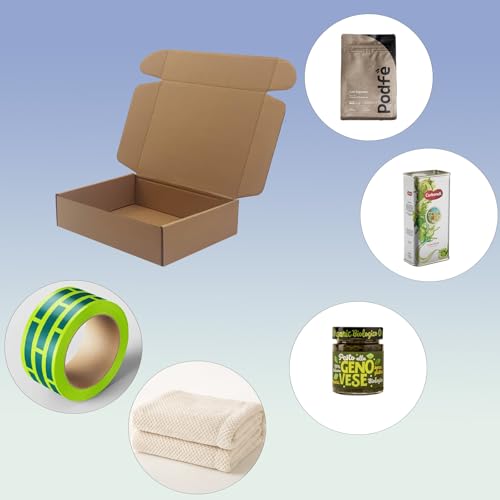 8x6x2 inch Shipping Boxes Pack of 25, Brown Corrugated Cardboard Mailer Box - size: 8x6x2 -25 Pack