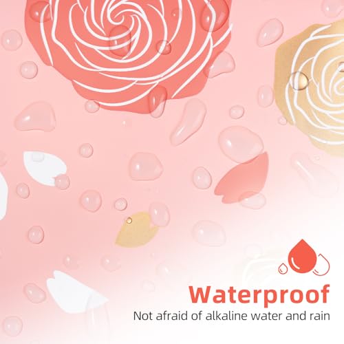 10x13 Inch Poly Mailers, Pink Golden Roses, 100 Pack Self Sealing - color: Pink Gold Roses