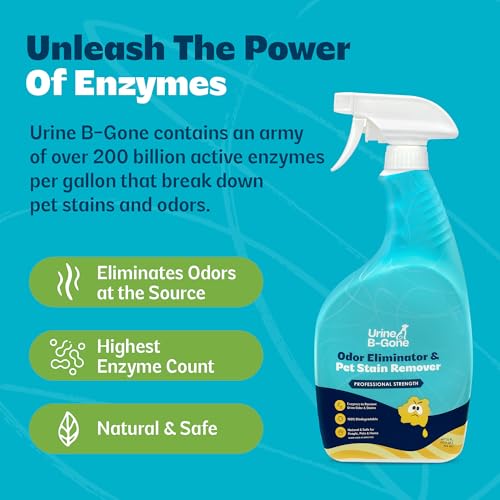 Urine B-Gone Enzyme Cleaner for Human, Cat & Dog Urine, Original, 32 oz - size: 32 Fl Oz (Pack of 1)