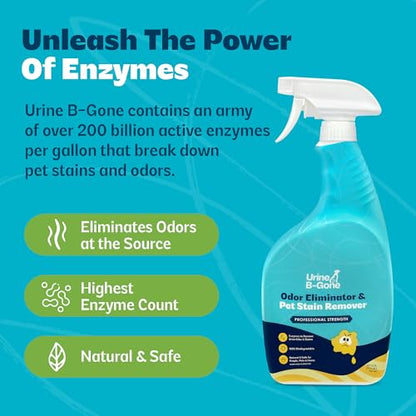 Urine B-Gone Enzyme Cleaner for Human, Cat & Dog Urine, Original, 32 oz - size: 32 Fl Oz (Pack of 1)