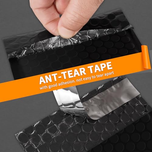 Dasen Bubble Mailers 3.5x5 Inch 50 Pcs,Small Self-Sealing Mail Shipping Bags,Black Padded Envelopes #0000 - color: Black, size: 3.5x5-50Pc