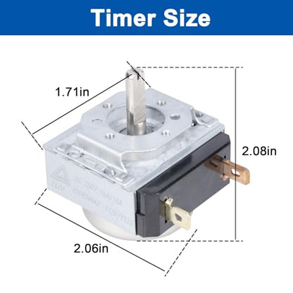 Battery Charger Timer Kit, 120 Minutes Mechanical Timer with Hold Position