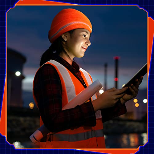 Funtery 2 pcs Halloween Orange Hunting Vest High Visibility Safety Clothes