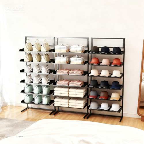 6 Tier Large Hat Rack Stand, Freestanding Adjustable Hat Display Stand