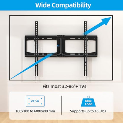 HOME VISION Heavy Duty Tilt TV Wall Mount for 32-86 Inch Flat/Curved Screen - size: 9601/ 32-86"