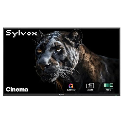 SYLVOX 55 inch Outdoor Mini-LED QLED TV, 4K Ultra HD Smart Google TVs, 2000 Nits Full Sun, Anti-Glare Screen, 120Hz Refresh Rate, IP55 Waterproof, Dual 30W Dolby Atmos Speaks (Cinema/2025) - size: 55-inch, style: Cinema