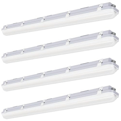 JTT 4FT LED Vapor Tight Light Fixture 60W/50W/40W Options 0-10V - 4Pack - size: 4FT (4-Pack)