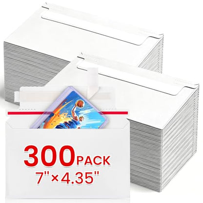 300 Pack Rigid Mailers, 7"x4.35" Premium Trading Card Shipping Envelopes - size: 300 Pack