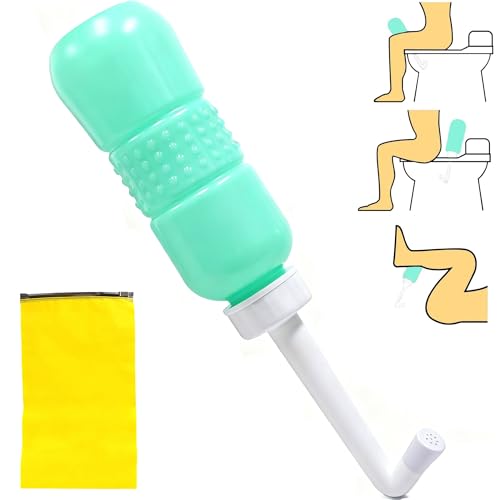Portable Bidet Spray Bottles Toilet Spray Bottle 450 ML Green - color: Green