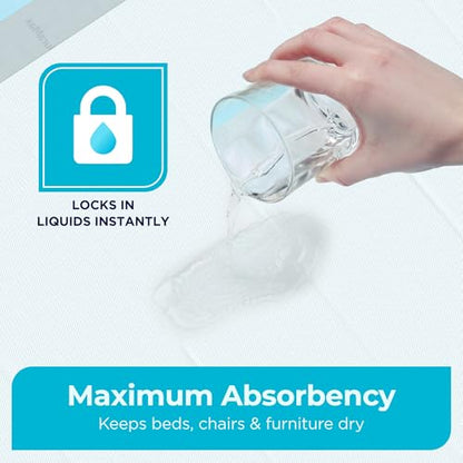 Inspire Extra Large Super Absorbent Disposable Bed Pads for Incontinence Ultra Thick and Absorbent Bed Pads Disposable Adult | Puppy Pads | Pee Pads for Adults (Duramax 30" x 36") - size: Duramax 30" x 36"