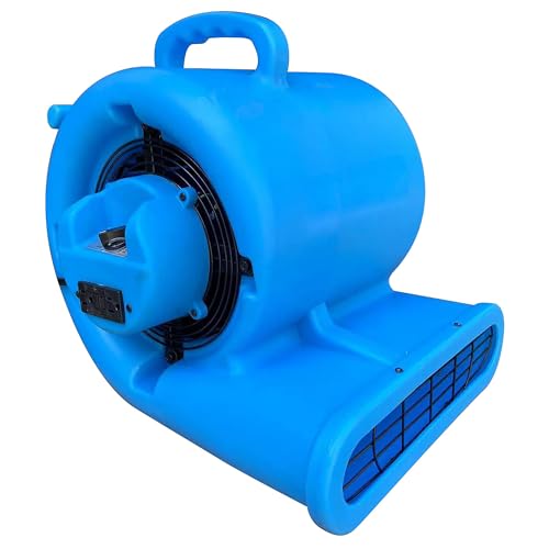 Zoom Blowers 1/2HP Floor Carpet Dryer, 3-Speeds, 2300 CFM, GFCI Outlets