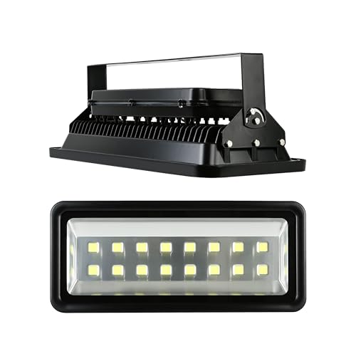 800W LED Flood Lights Outdoor, Super Bright Exterior Lamp, 6000K Daylight White, Waterproof IP66 Security Light for Garage, Backyard, Construction Site, Stadium - size: 800w