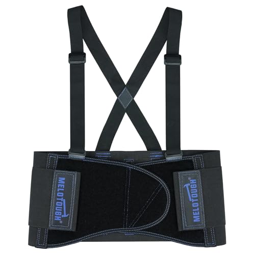 MELOTOUGH Work Back Brace for Men Lower Back,Back Brace for Work Lifting,Shoulder Straps Construction, Warehouse S/M,Christmas Gifts for Men - size: X-Small