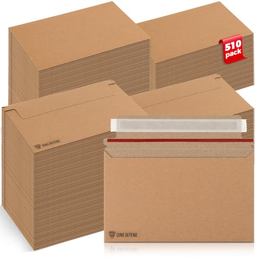 Card Shipping Envelopes 510 Pack - 7 x 4.35 Inches Trading Cards Mailers - color: Kraft - 510 Pack