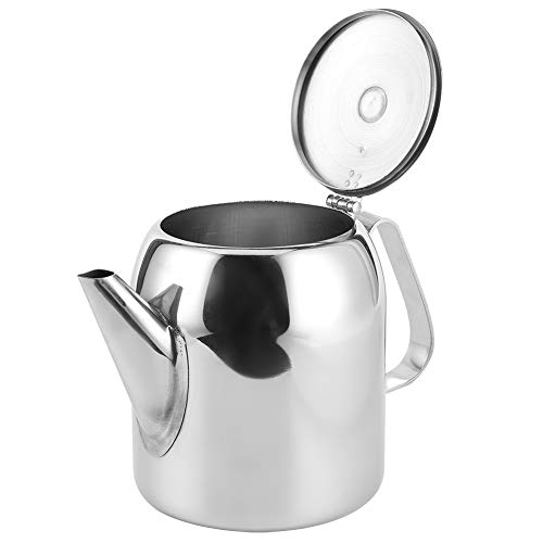 EVGATSAUTO Stainless Steel Coffee Pot, 32 oz (850 mL) Thermal Teapot & Kettle for Hot or Cold Beverages – Ideal for Hotel, Restaurant, Office, and Home Use - size: 0.9 Quarts