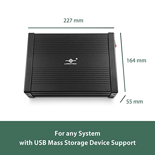 NexStar DX2 USB 3.0 External Enclosure, Design for 5.25" Blu-Ray/CD/DVD SATA Drive, 2nd Gen DX, Aluminum Alloy, fit Any Depth Optical Drive, TAA Compliant, USB Hot swappable (NST-540S3-BK)
