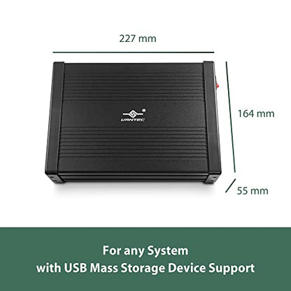 NexStar DX2 USB 3.0 External Enclosure, Design for 5.25" Blu-Ray/CD/DVD SATA Drive, 2nd Gen DX, Aluminum Alloy, fit Any Depth Optical Drive, TAA Compliant, USB Hot swappable (NST-540S3-BK)