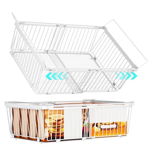 Large Freezer Organizer Bins for 10 to 20 Cu.Ft,2 Pack , Leak-Proof Bottom