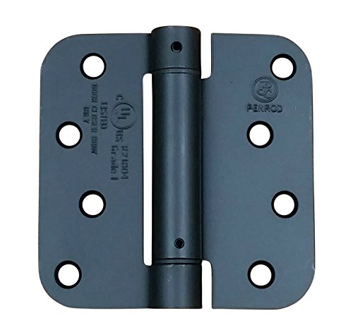Hinge Outlet Self Closing Spring Door Hinges Black 4 Inch 2-Pack - color: Black