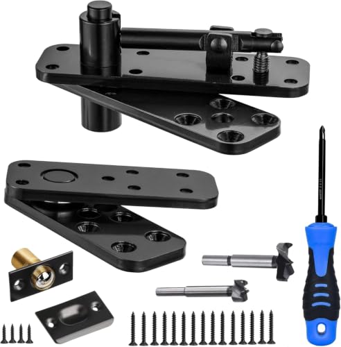 Hidden Door Hinge,570Lbs Load-Bearing,Heavy Duty 360°&180°Swing Pivot Hinge - size: Small