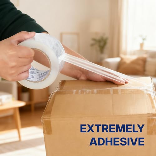 NORTHSKY Heavy Duty Packing Tape 18 Rolls, Clear, 2 mil, 3 inch x 110 Yards, Ultra Strong, Refill for Packaging and Shipping - size: 3 inches x 2 mil